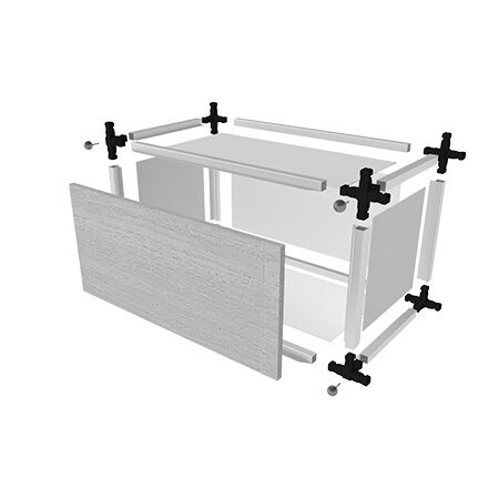 70x30x30 Alu-Box alumínium vázas normál urnafülke