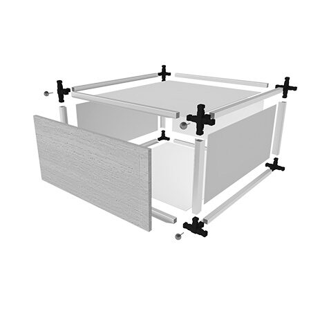 70x30x70 Alu-Box alumínium vázas normál urnafülke