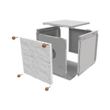 Q-Box üvegszálas urnafülkék